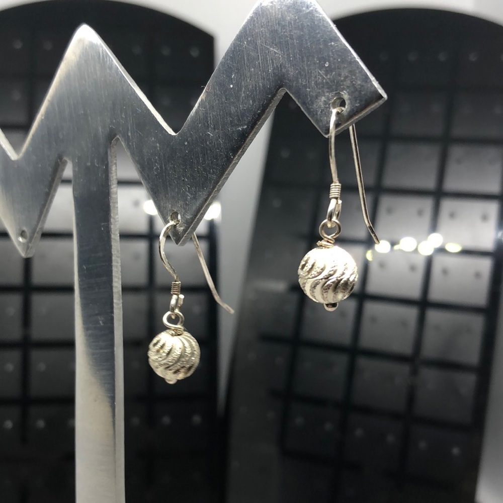 Sterling Silver Minimalist Dangle Drop Earrings